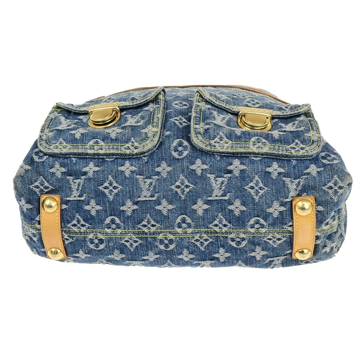 LOUIS VUITTON Buggy GM Shoulder Bag Monogram Denim Leather Blue M95048 25SJ587