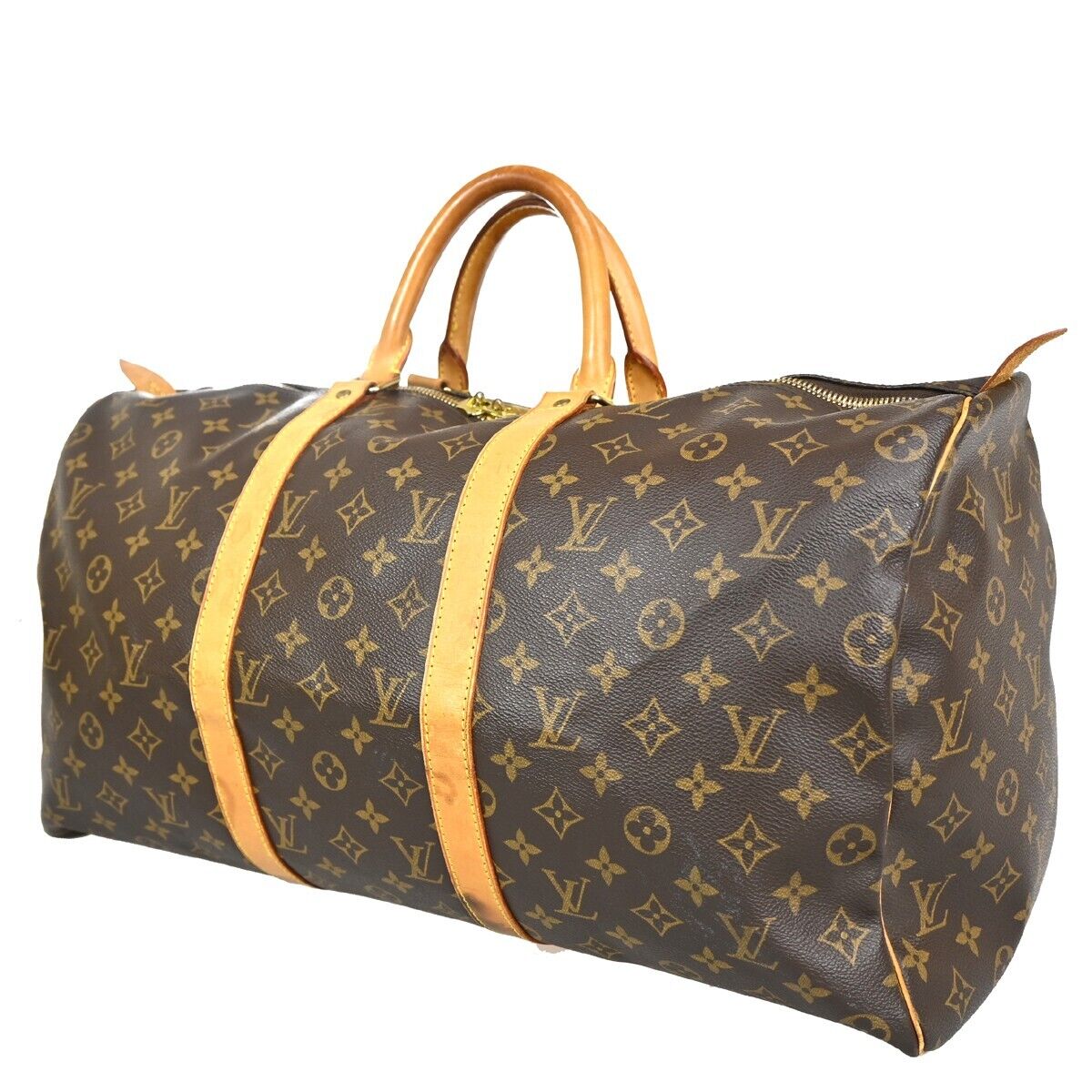 LOUIS VUITTON Keepall 50 Travel Hand Bag Monogram Leather Brown M41426 72YG737
