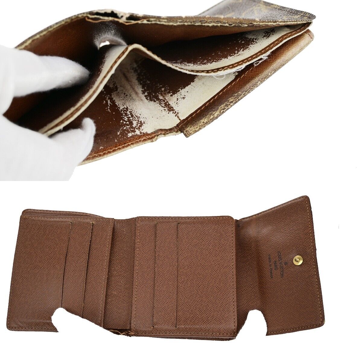 LOUIS VUITTON 6 Set Wallet iPhone 8 Xs Case Monogram Brown Pink 64KA364