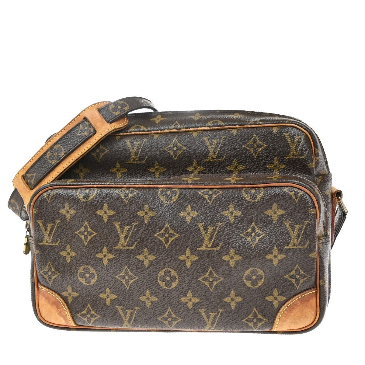 LOUIS VUITTON Nile Crossbody Shoulder Bag Monogram Leather Brown M45244 88EG348
