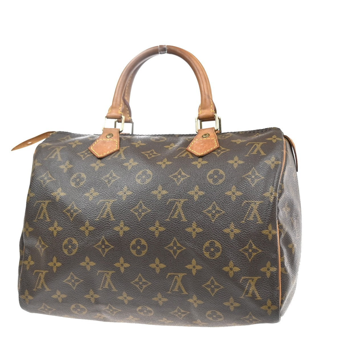 LOUIS VUITTON Speedy 30 Travel Hand Bag Monogram Leather Brown M41526 17MA564