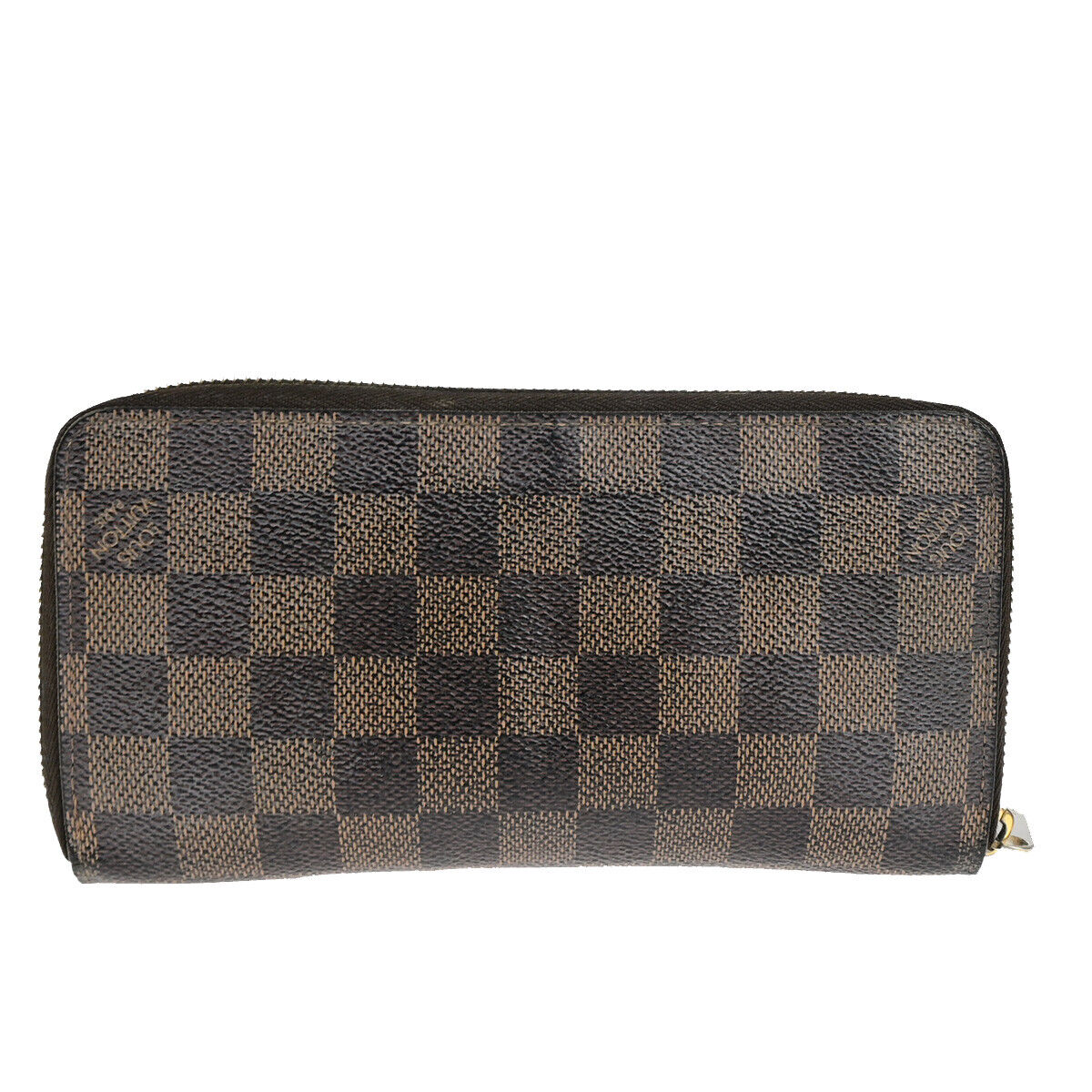 LOUIS VUITTON Zippy Wallet Zip Around Wallet Damier Ebene Brown N60015 09YG563