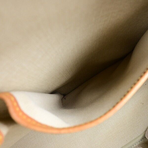 LOUIS VUITTON LV Logo Deauville Hand Bag Monogram Leather Brown M47270 61EC991