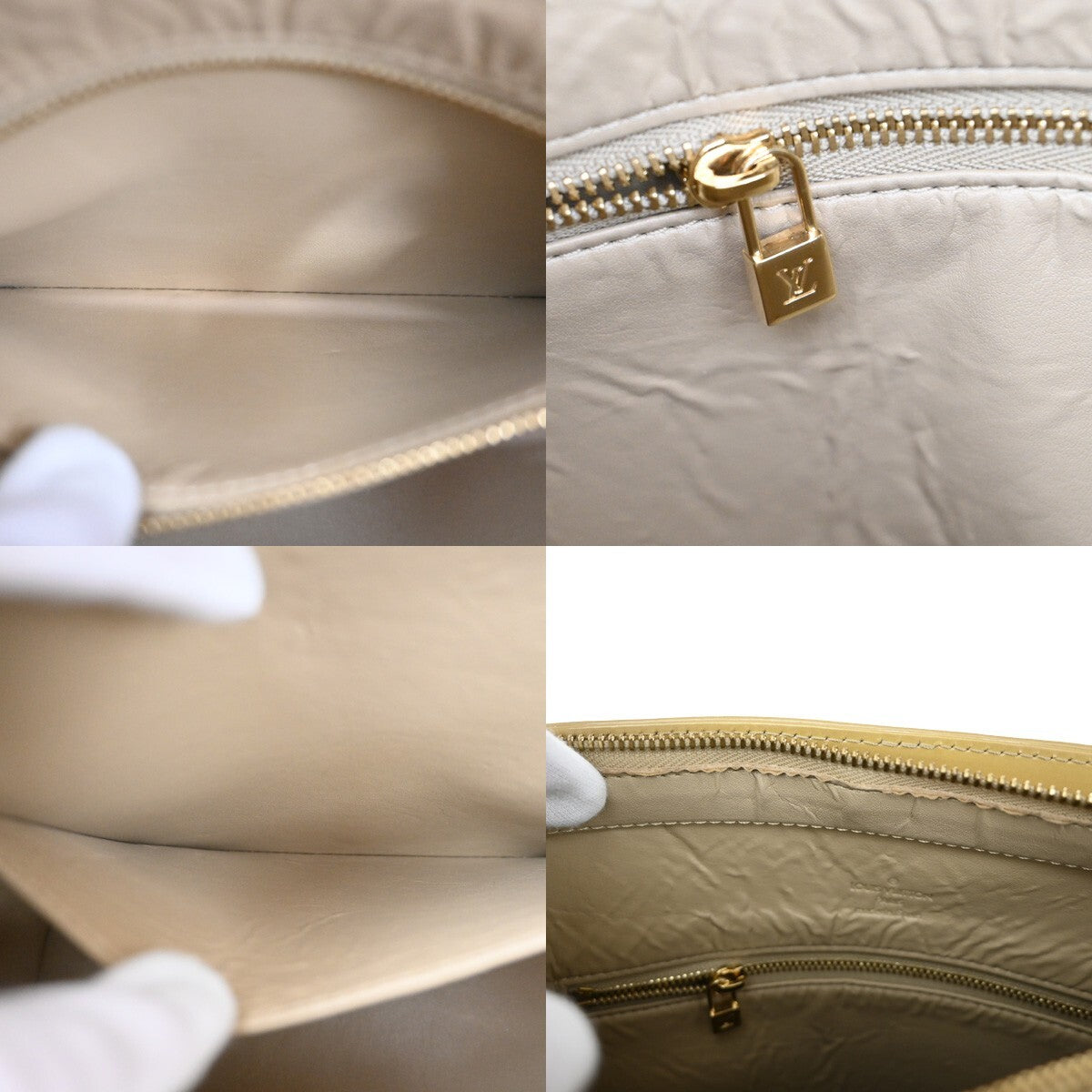 LOUIS VUITTON Houston Shoulder Bag Monogram Vernis Leather Yellow M91121 60EE174