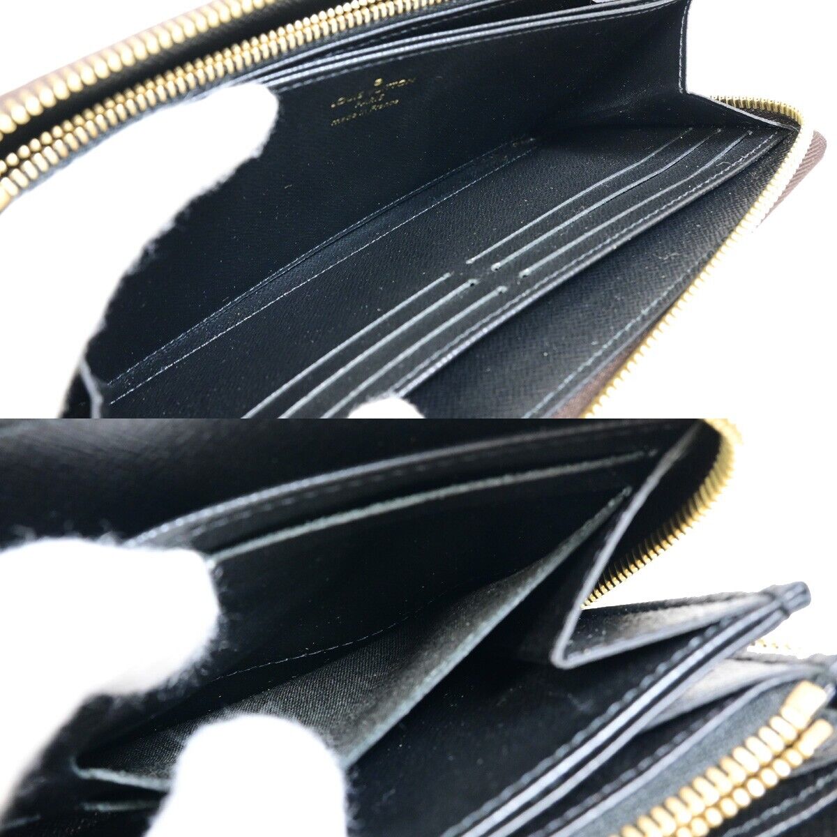 LOUIS VUITTON Zippy Wallet Purse Monogram Giant Reverse Brown M69353 98KA276