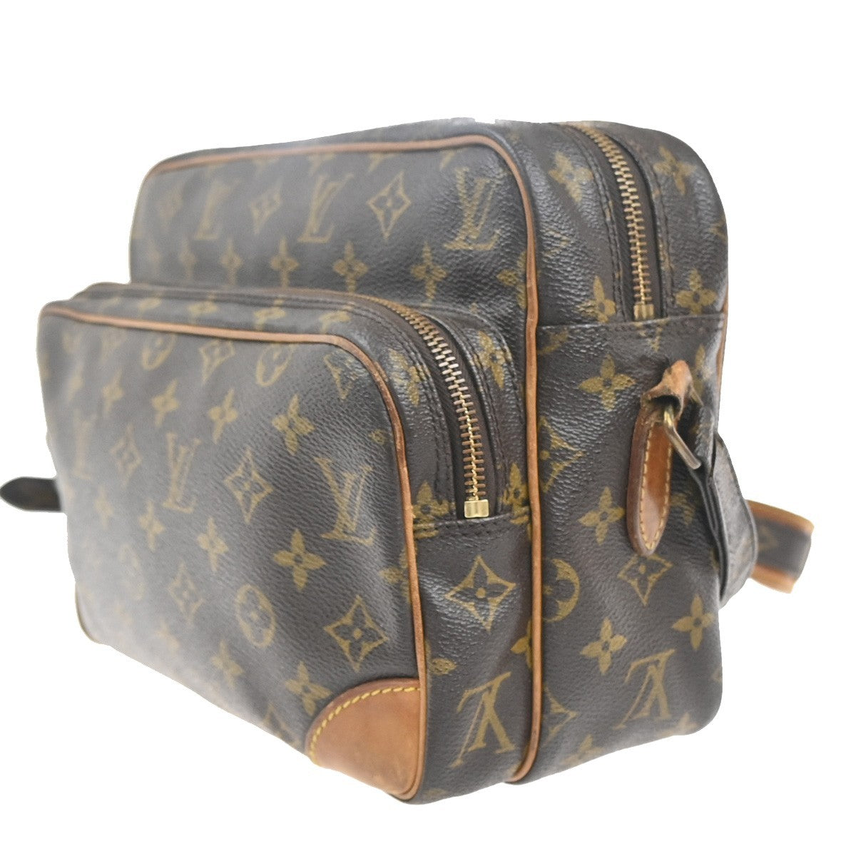 LOUIS VUITTON Nile Crossbody Shoulder Bag Monogram Leather Brown M45244 30MA419
