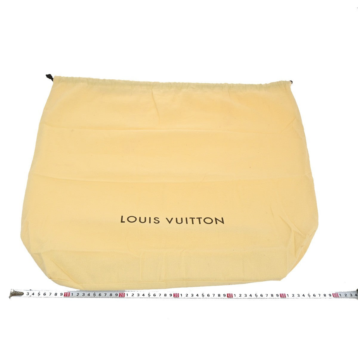 LOUIS VUITTON Logo 10 Set Dust Bag Drawstring Canvas Cotton Beige Brown 09MA430