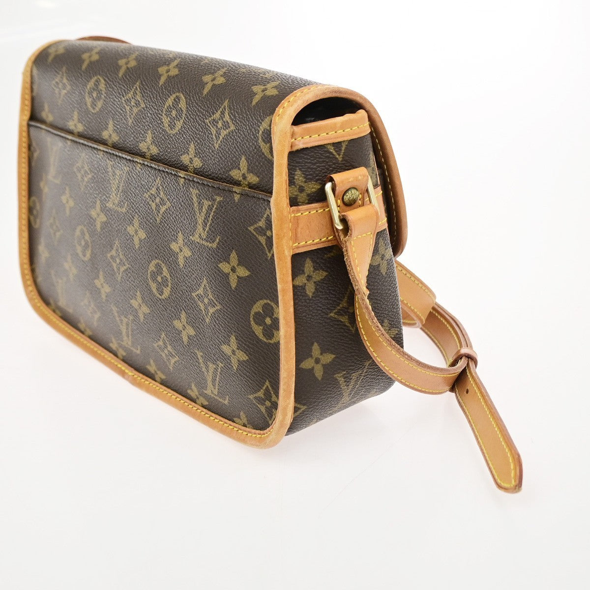 LOUIS VUITTON Sologne Shoulder Bag Monogram Leather Brown France M42250 41RQ082