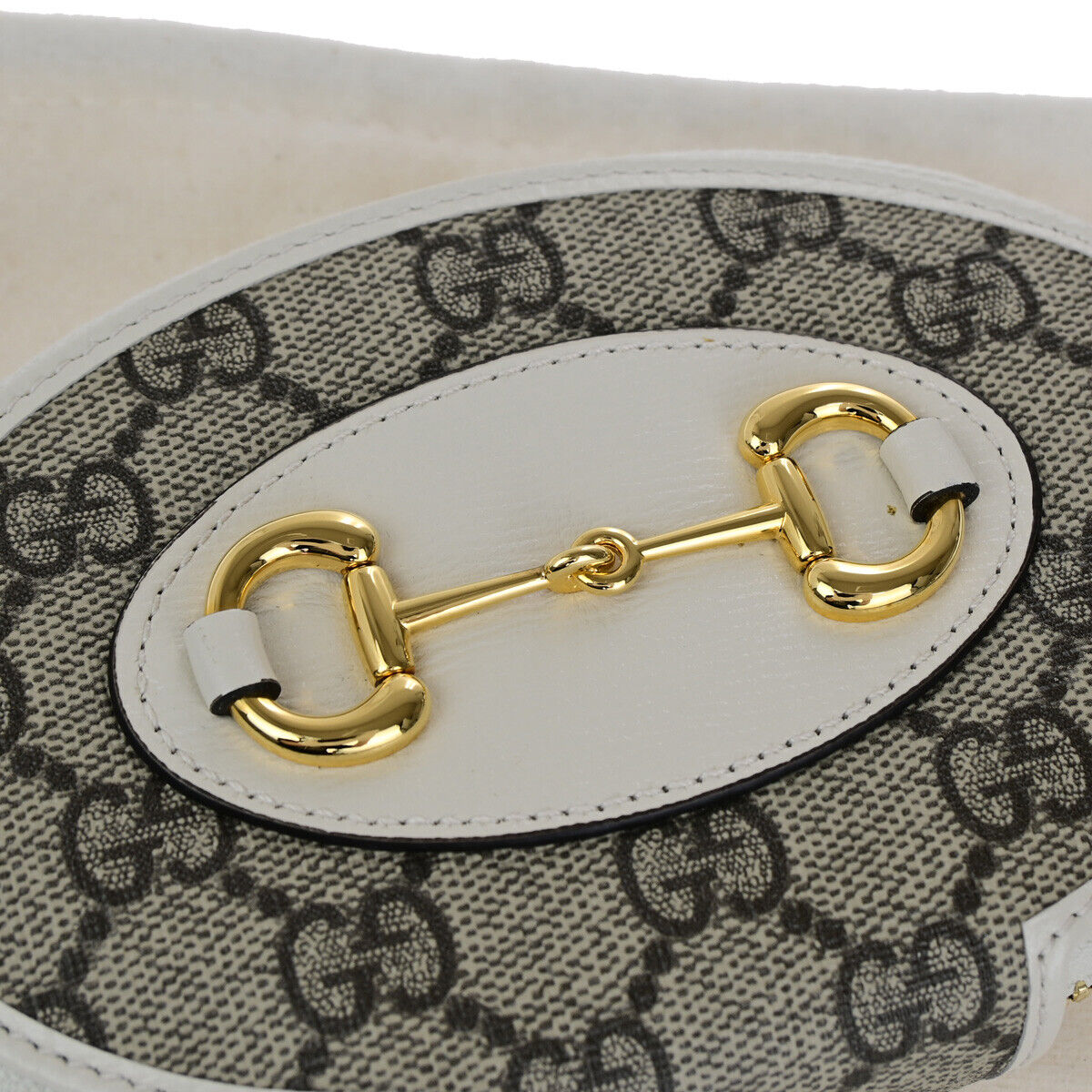 GUCCI Horsebit 1955 GG Pattern Coin Case Wallet Supreme Leather WE BN 79RK736