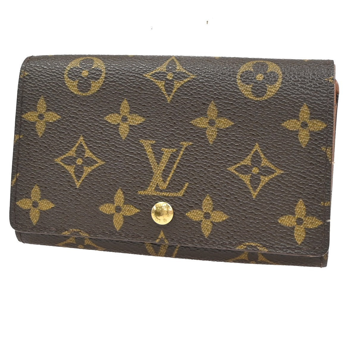 LOUIS VUITTON Porte Monnaie Billets Tresor Wallet Monogram Brown M61730 09ZA134