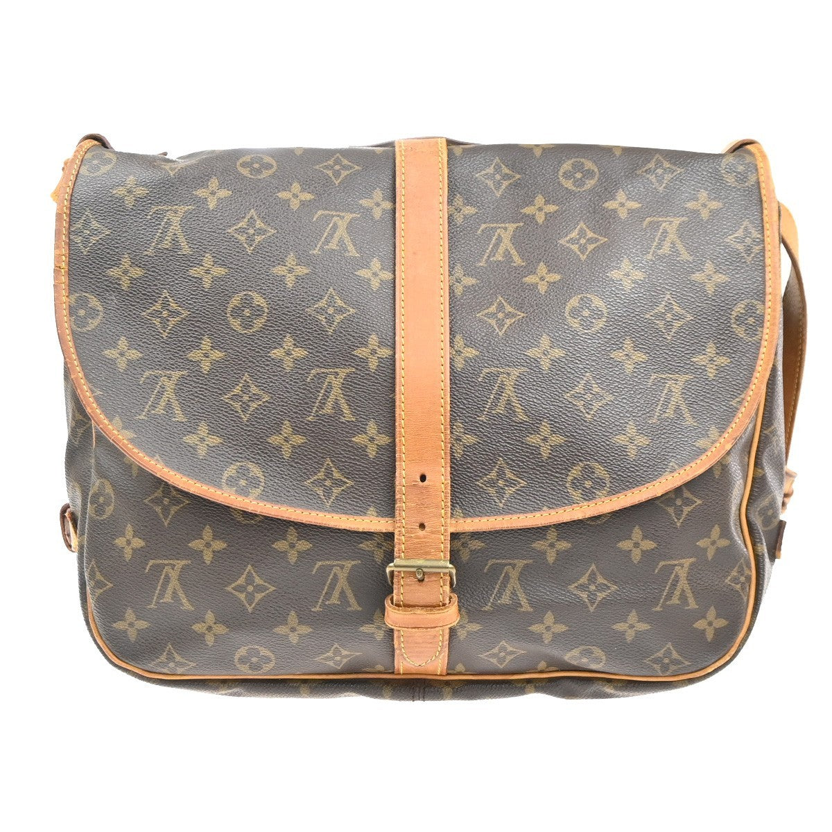 LOUIS VUITTON Saumur 35 Shoulder Bag Monogram Leather BN France M42254 83KC992