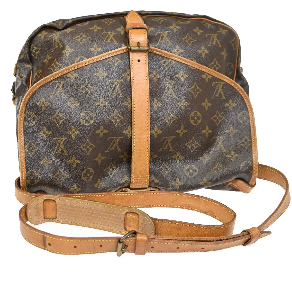 LOUIS VUITTON Saumur 35 Shoulder Bag Monogram Leather BN France M42254 87KC668