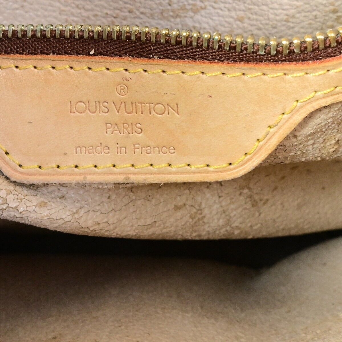 LOUIS VUITTON BUCKET PM Shoulder Tote Bag Monogram Leather Brown M42238 34EB427