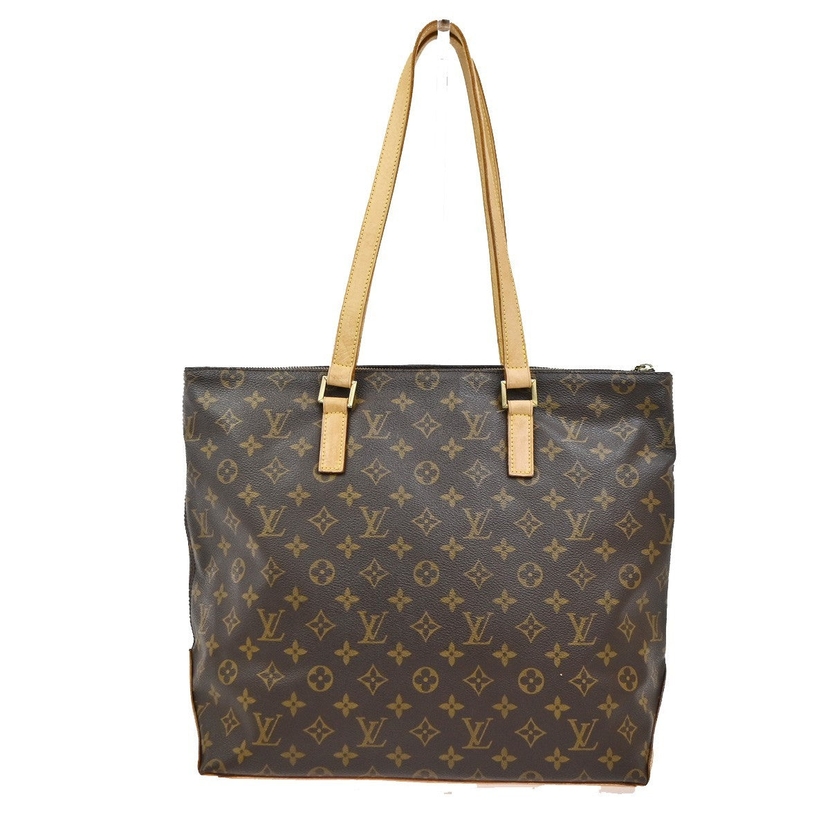 LOUIS VUITTON Cabas Mezzo Shoulder Bag Monogram Leather Brown M51151 13SA084