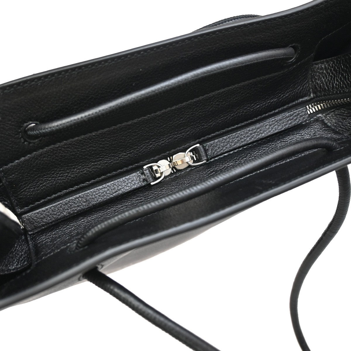 BALENCIAGA North South Shopping Shoulder Bag Leather Black SHW Italy 87YH647