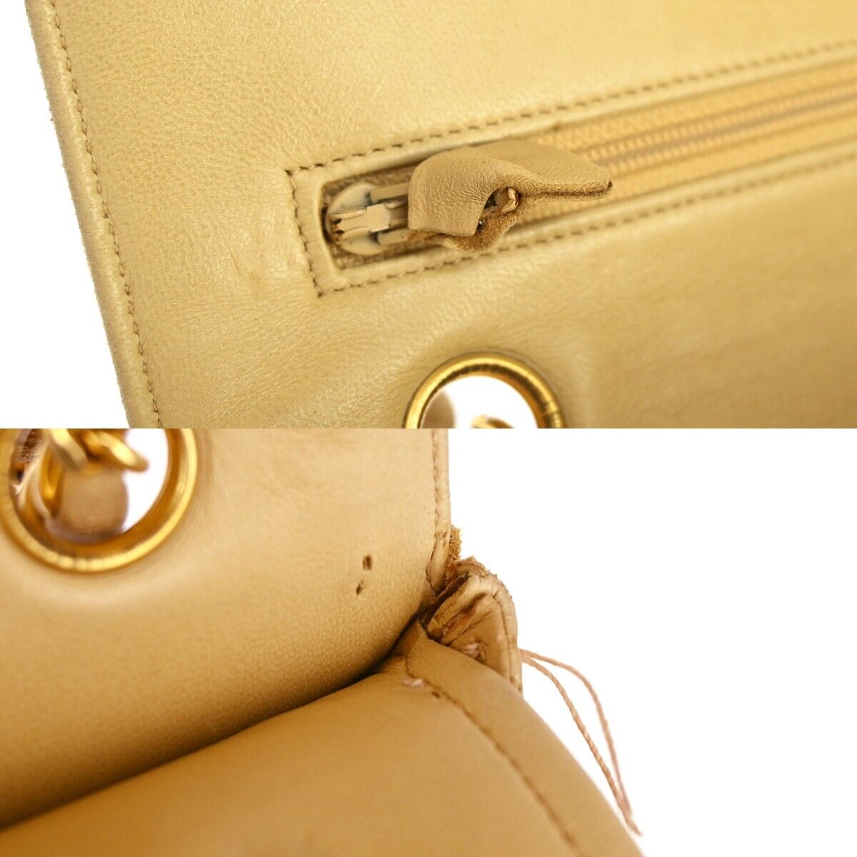 CHANEL CC Double Flap Paris Matelasse 23 Chain Shoulder Bag Leather BE 361RH385