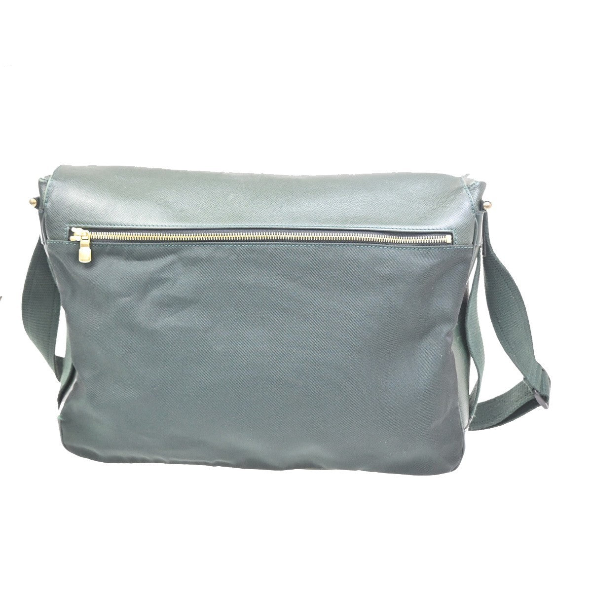 LOUIS VUITTON Delsou Shoulder Bag Taiga Leather Epicea Green GHW M30164 37ZA127