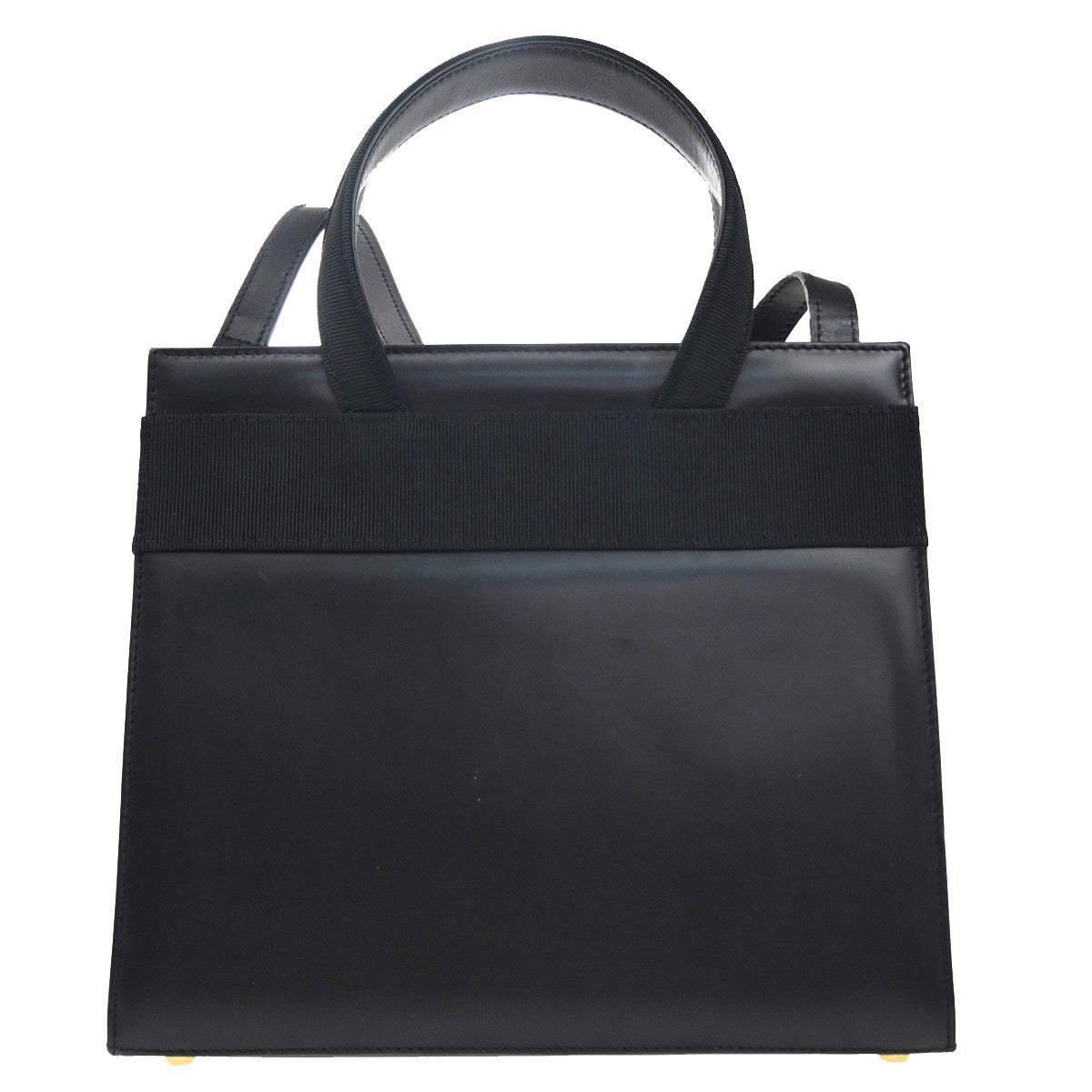 SALVATORE FERRAGAMO Logo Vara 2Way Shoulder Hand Bag Canvas Leather BK 86EF774