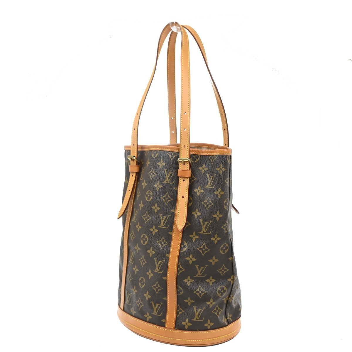 LOUIS VUITTON BUCKET GM Shoulder Tote Bag Monogram Leather Brown M42236 39SA072