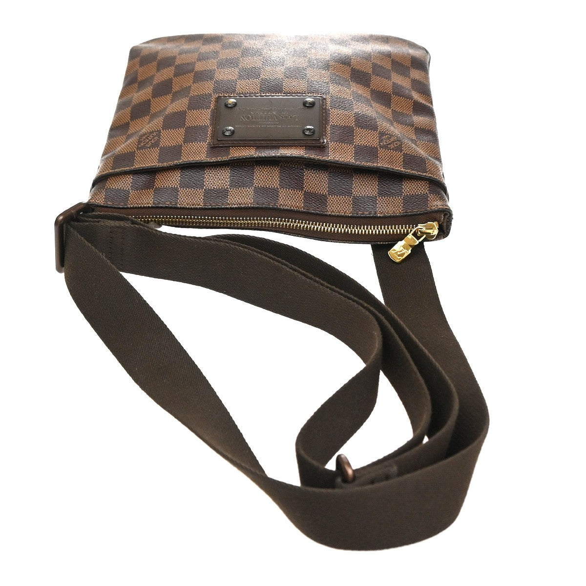 LOUIS VUITTON Pochette Plate Brooklyn Shoulder Bag Damier Brown N41100 11YJ127