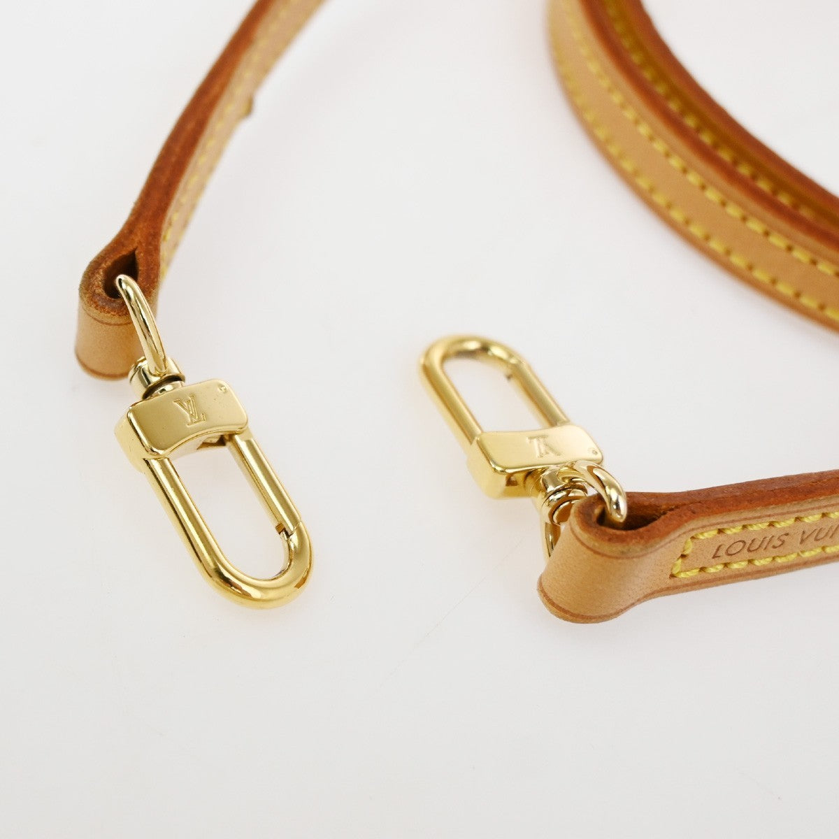 LOUIS VUITTON Logo Shoulder Bag Strap Adjustable Leather BN GHW J00142 61CA896