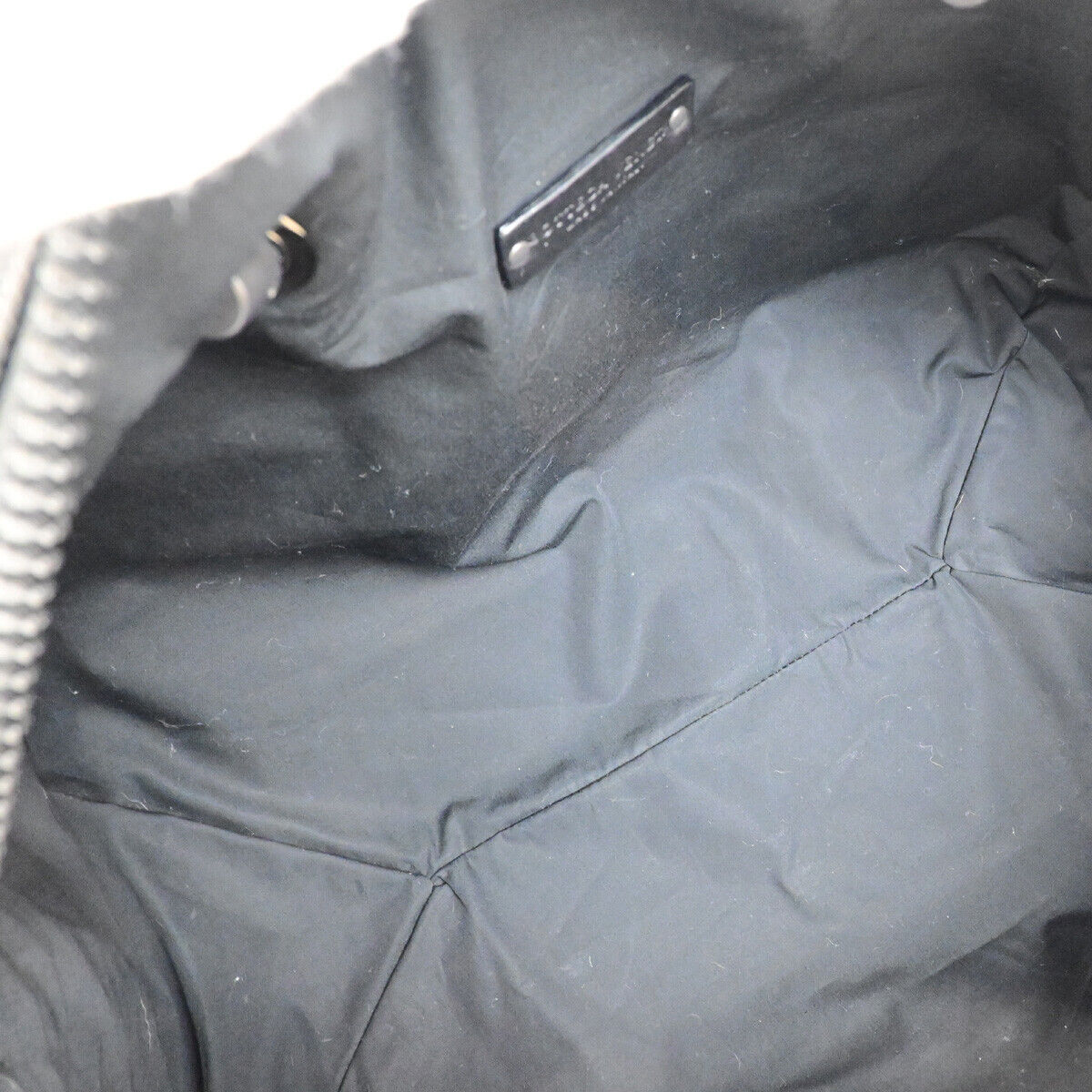 BOTTEGA VENETA Logo Intrecciato Travel Hand Bag PVC Canvas Leather Black 67YG558