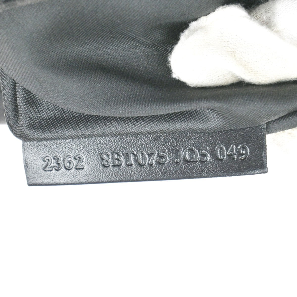 FENDI Logo Zucchino Pattern Shoulder Bag Canvas Leather BN BK Italy 38KC820