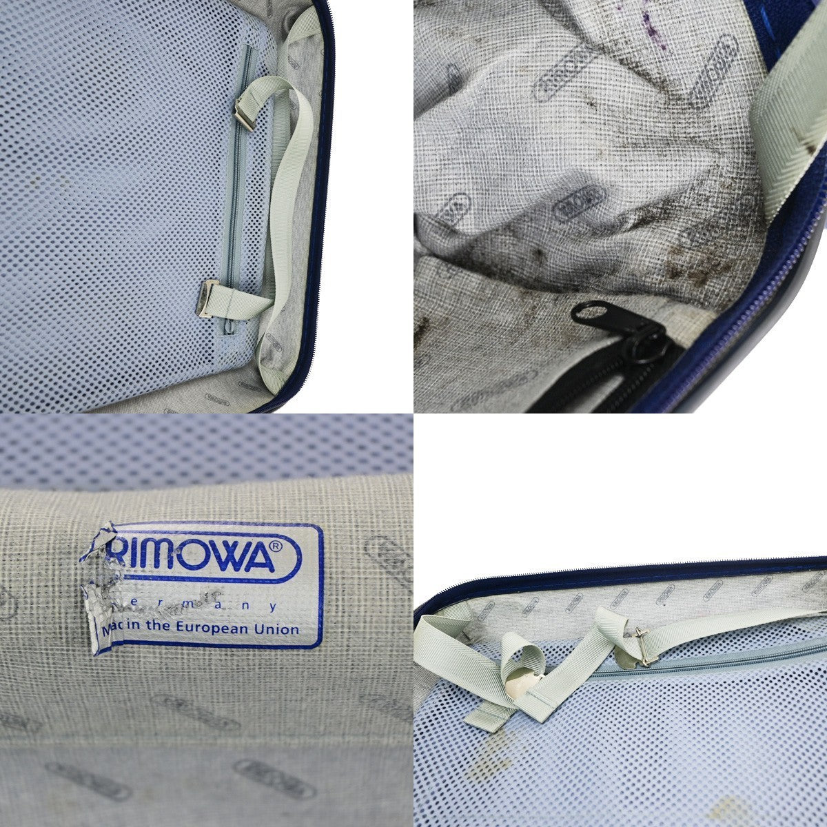 RIMOWA Salsa Series Travel Suitcase Luggage Bag Plastic Blue 30RQ094