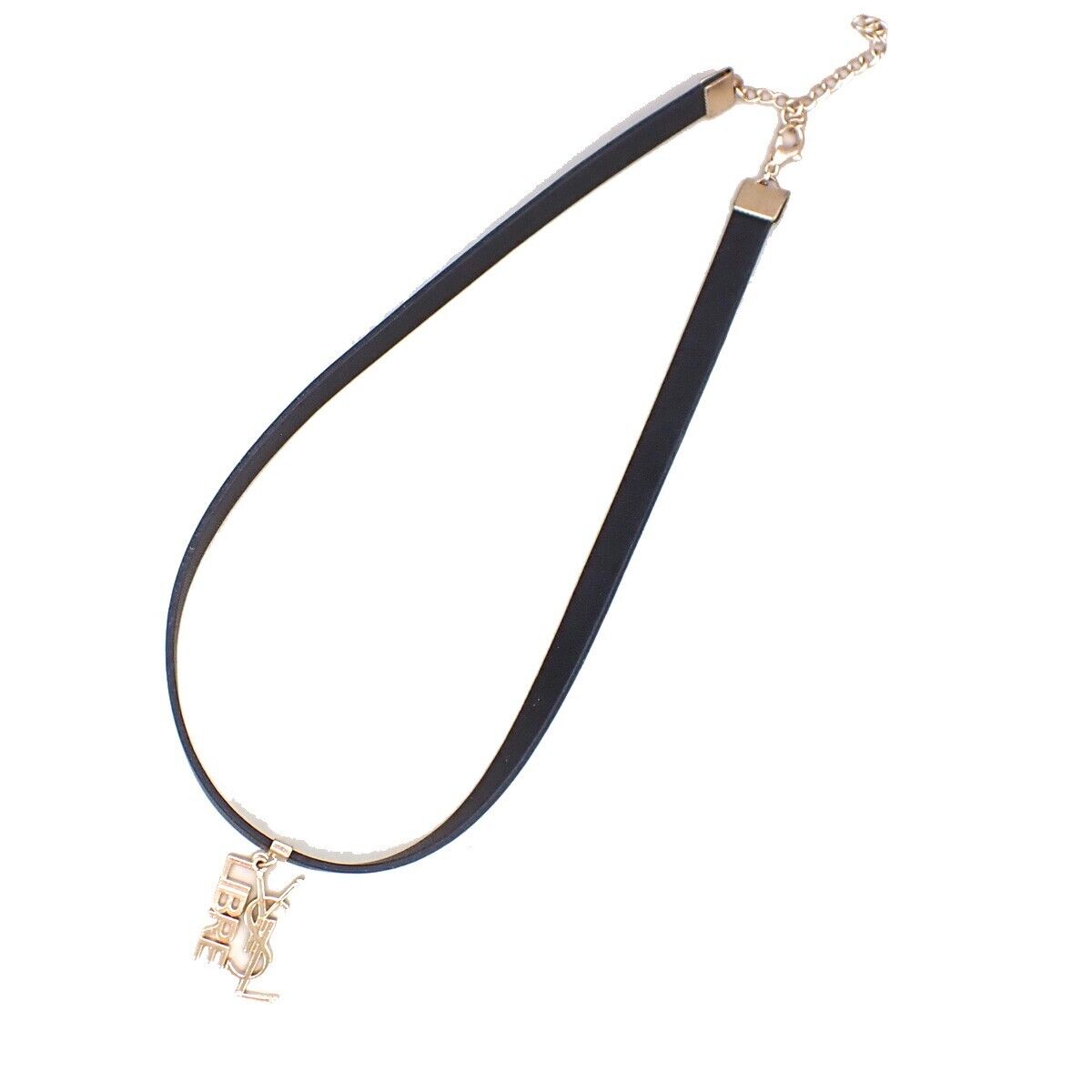 YVE SAINT LAURENT Beaute Libre Charm Choker Necklace Wrap Bracelet BK 03EB416
