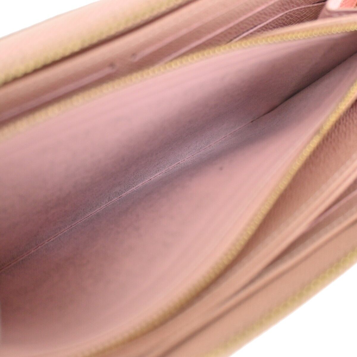 LOUIS VUITTON Zippy Wallet Long Bifold Purse Epi Leather Pink M62067 30GA974