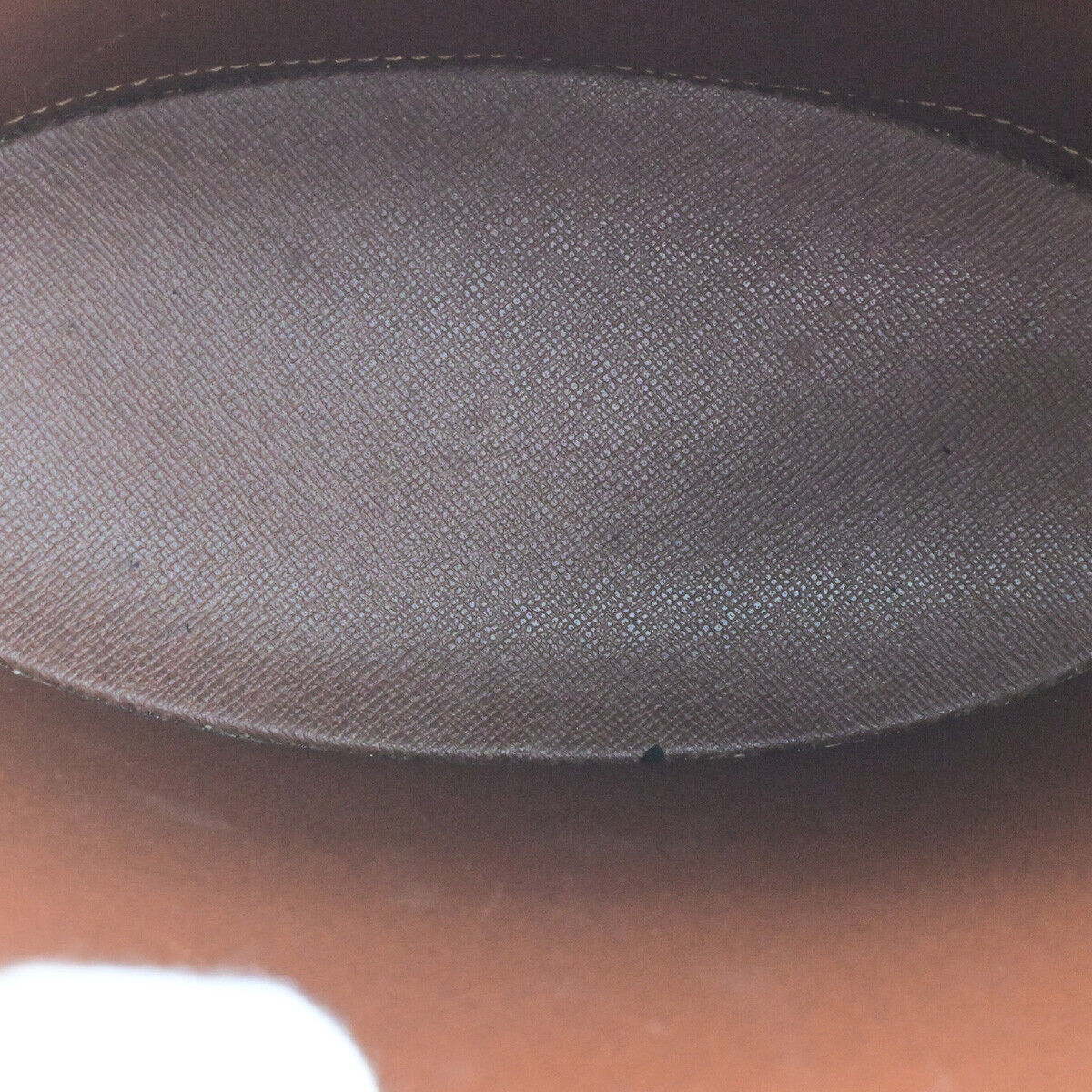 LOUIS VUITTON Logo Drouot Shoulder Bag Monogram Leather Brown M51290 34SJ621