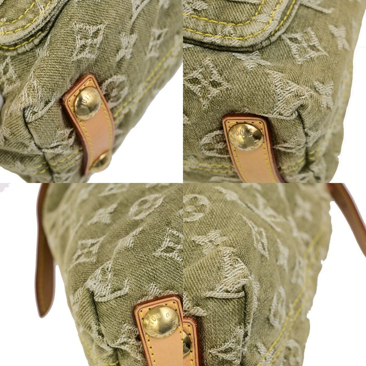 LOUIS VUITTON Baggy PM Shoulder Bag Monogram Denim Leather GN M95213 653RK693