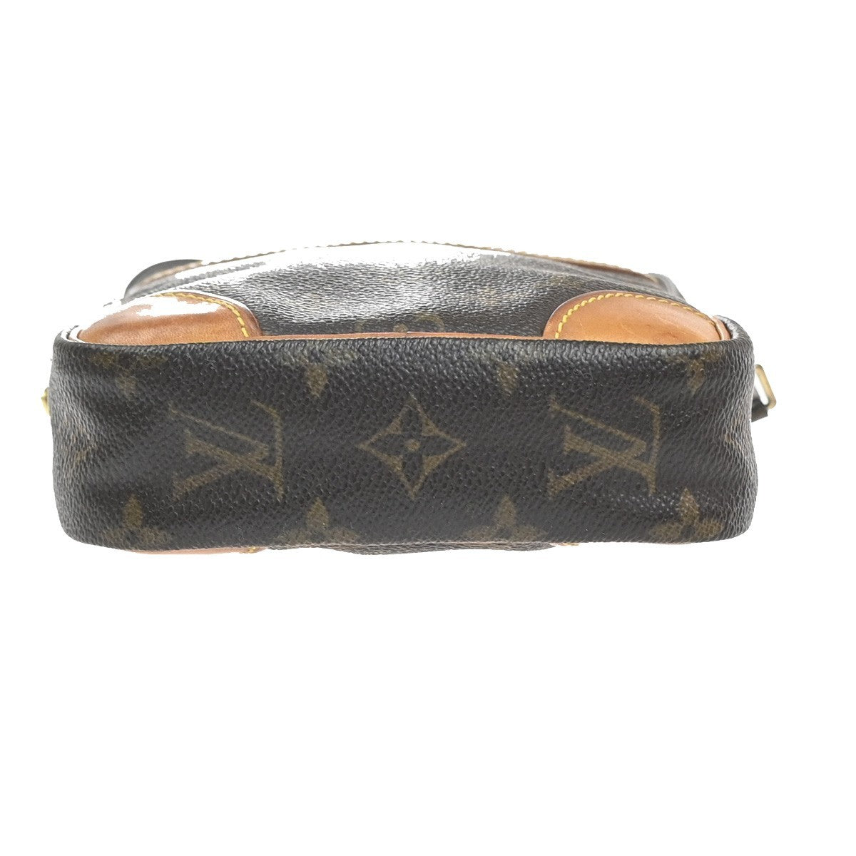 LOUIS VUITTON Danube Shoulder Bag Monogram Leather Brown France M45266 65KC819