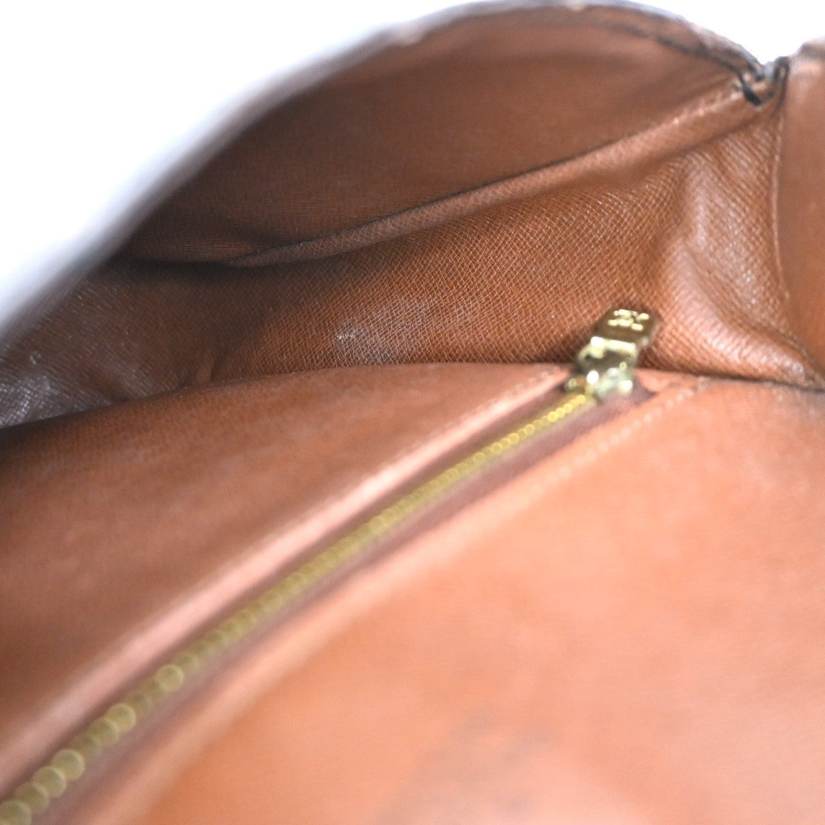 LOUIS VUITTON Saint Cloud GM Shoulder Bag Monogram Leather Brown M51242 38PA011