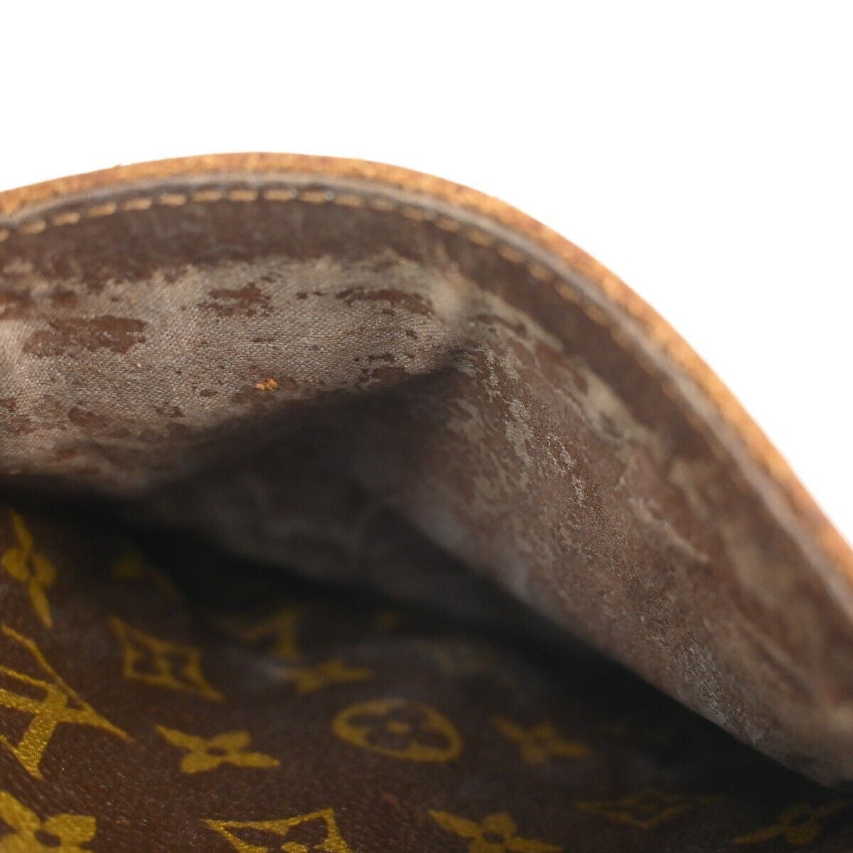 LOUIS VUITTON Danube Shoulder Bag Monogram Leather Brown France M45266 31GA141