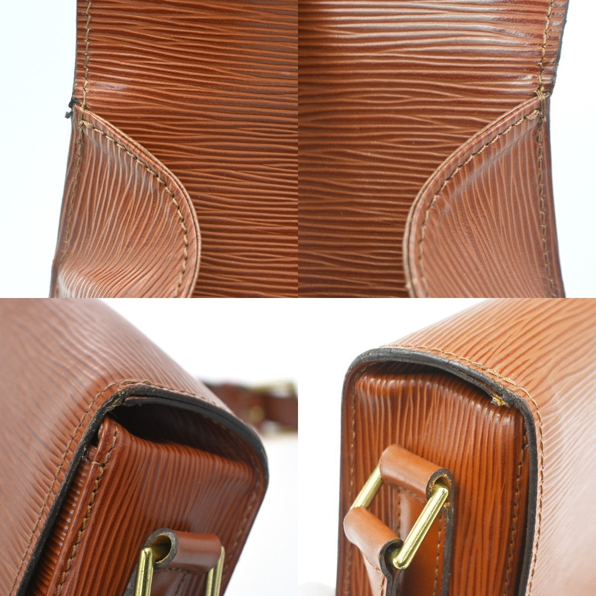 LOUIS VUITTON LV Logo Saint Cloud GM Shoulder Bag Epi Leather BN M52193 80CA748