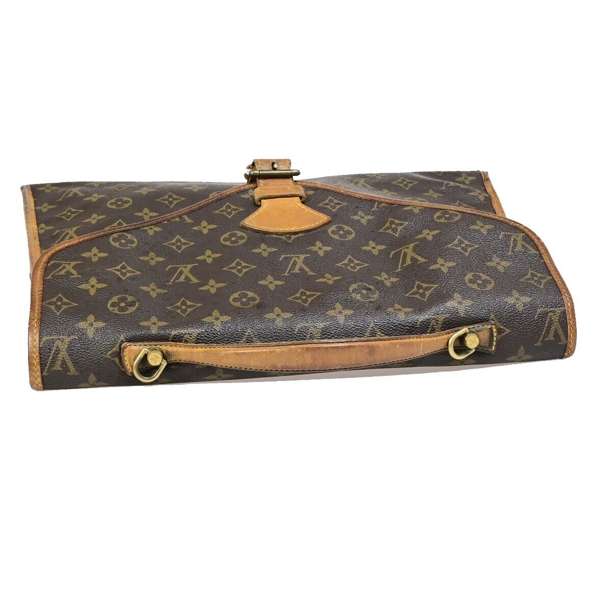 LOUIS VUITTON Beverly Hand Bag Briefcase Monogram Leather Brown M51121 69EB596
