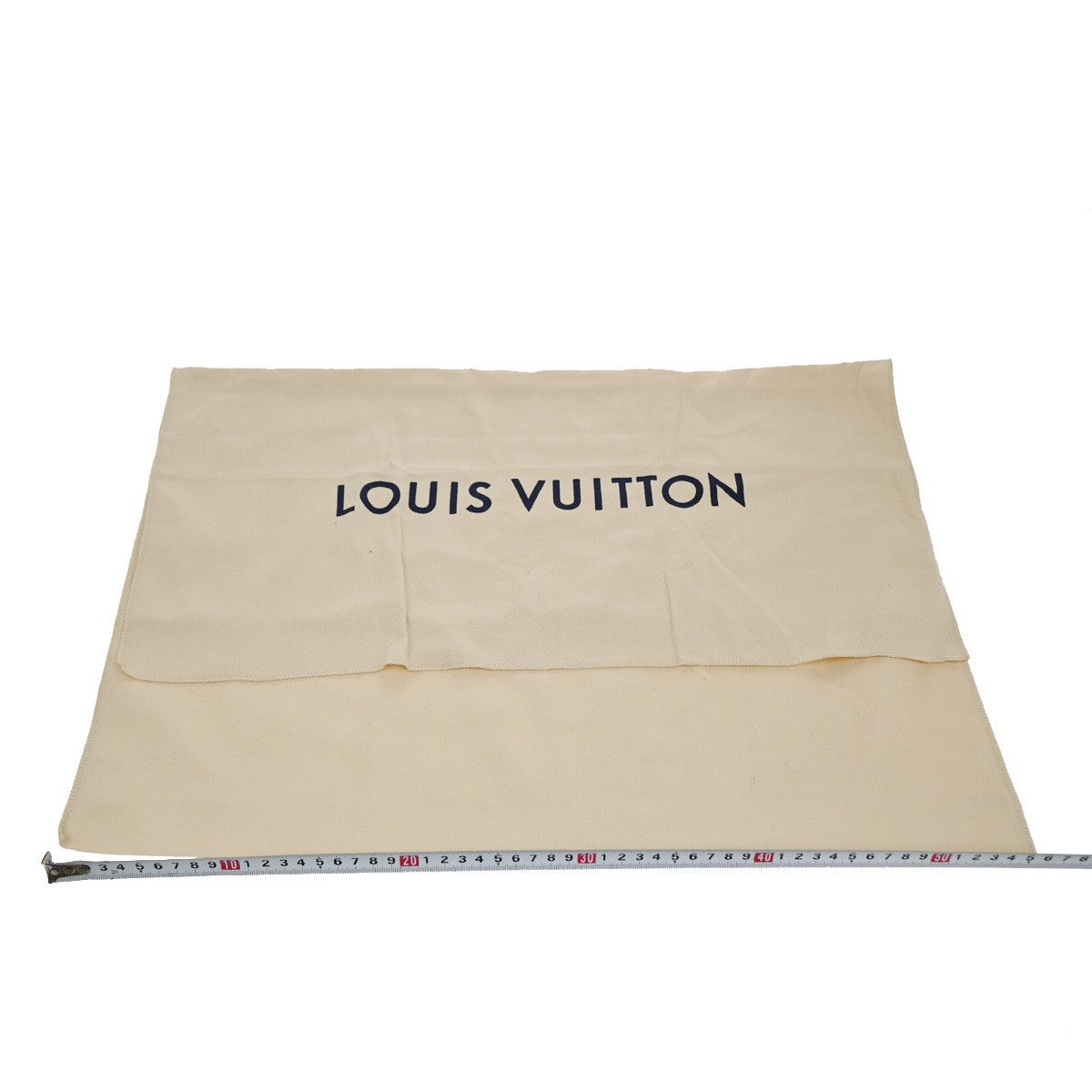 LOUIS VUITTON Logo 30 Set Drawstring Dust Bag Canvas Cotton Beige Brown 62CA727