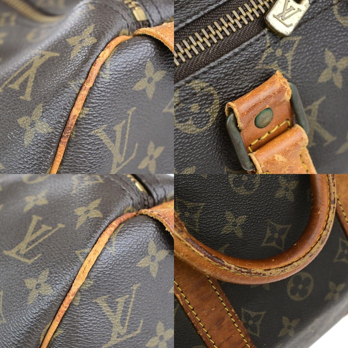 LOUIS VUITTON Keepall 45 Travel Hand Bag Monogram Leather Brown M41428 30ED017