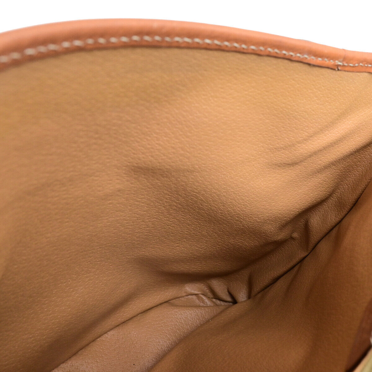 CELINE Logo Macadam Pattern Shoulder Tote Bag PVC Leather Brown GHW 62SJ475