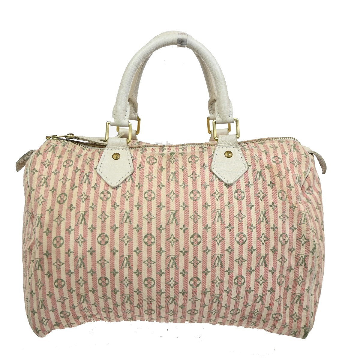 LOUIS VUITTON Speedy 30 Travel Hand Bag Monogram Mini Lin Rouge M95501 32TA283