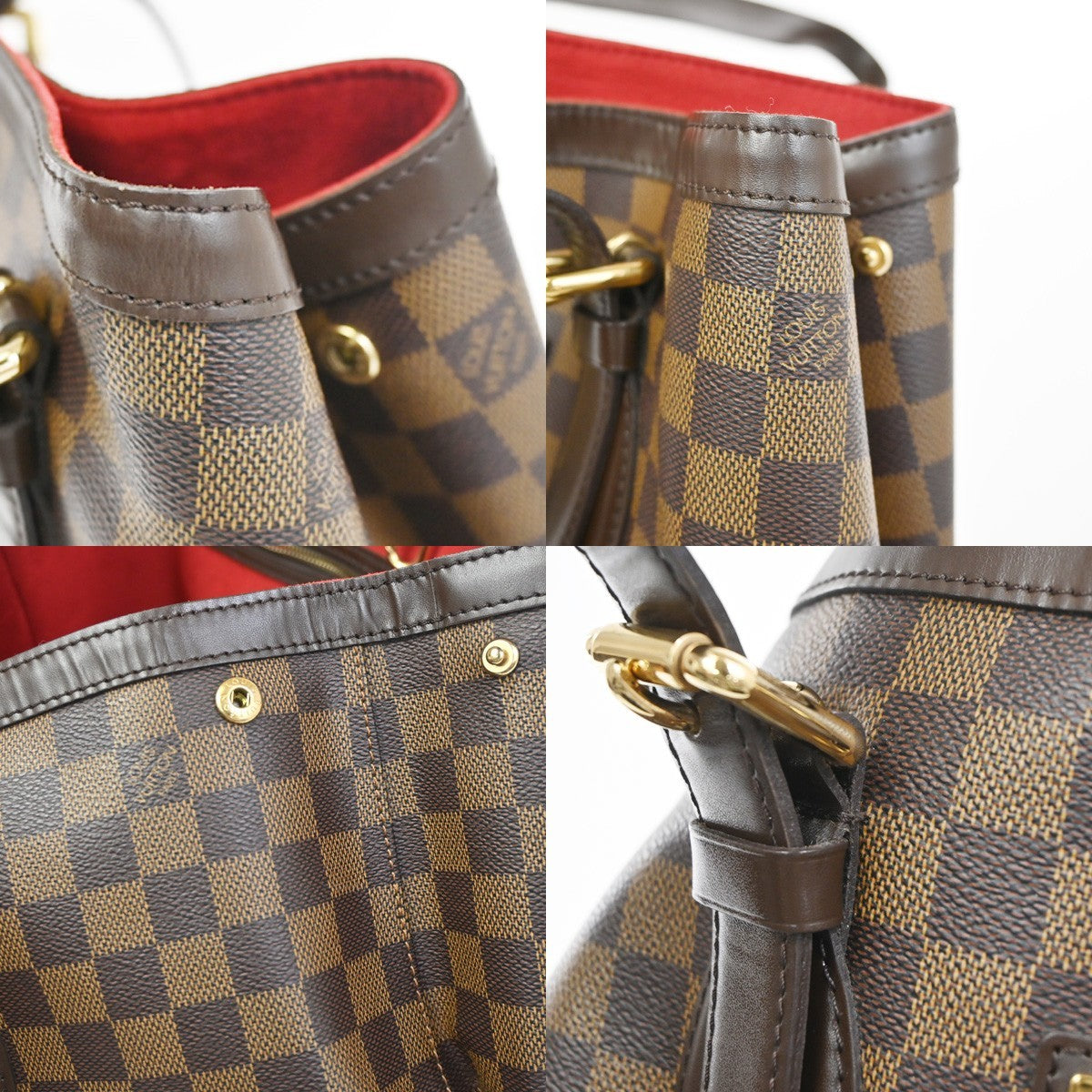 LOUIS VUITLOUIS VUITTON Hampstead MM Shoulder Bag Damer Leather N51204 11YH915