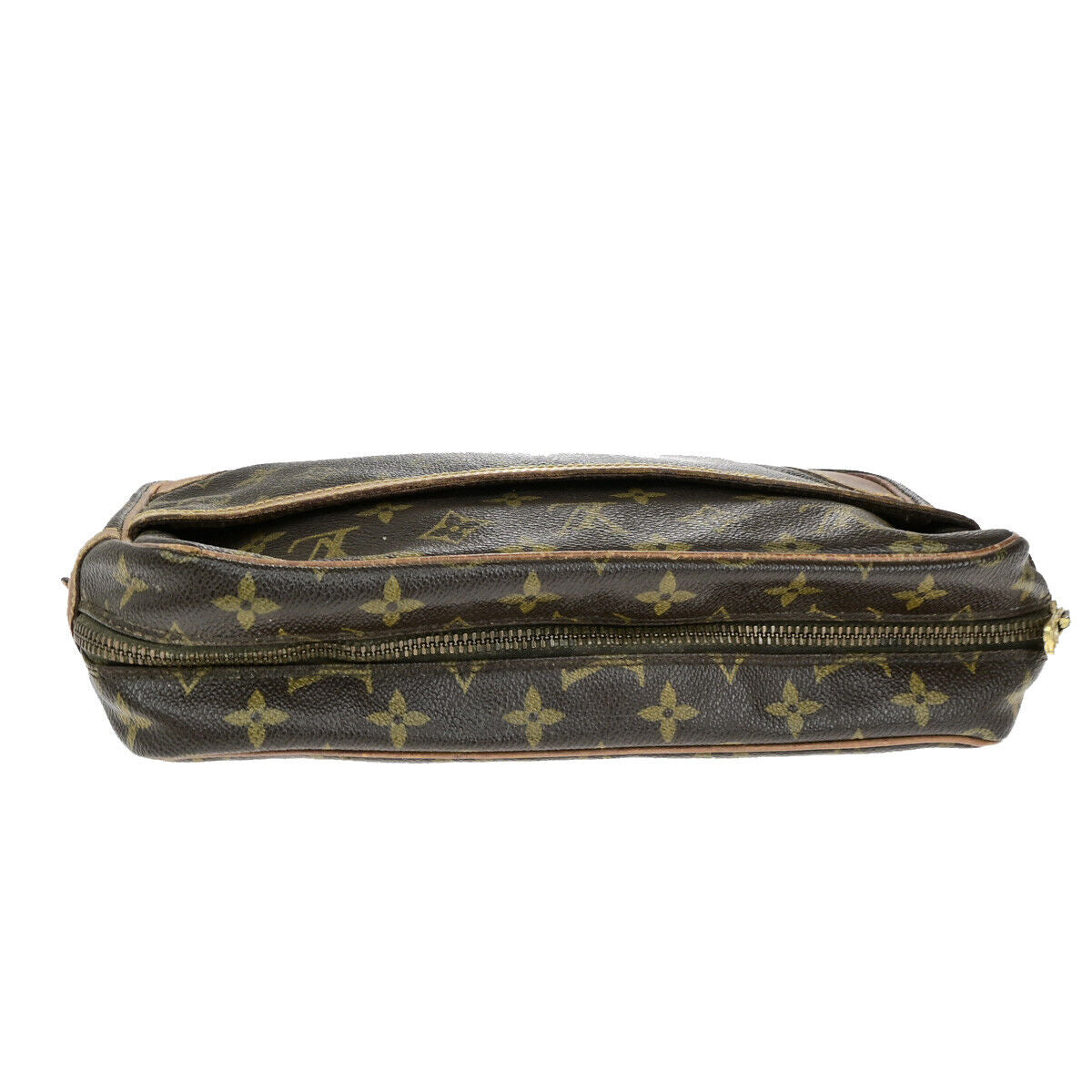 LOUIS VUITTON Compiegne 28 Clutch Hand Bag Monogram Leather Brown M51845 02YF152