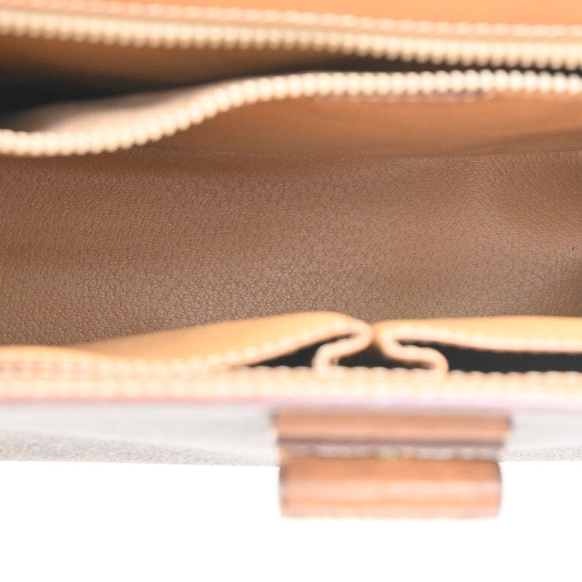 CELINE Macadam 2Way Shoulder Hand Bag PVC Leather Brown Beige GHW Italy 37KC156