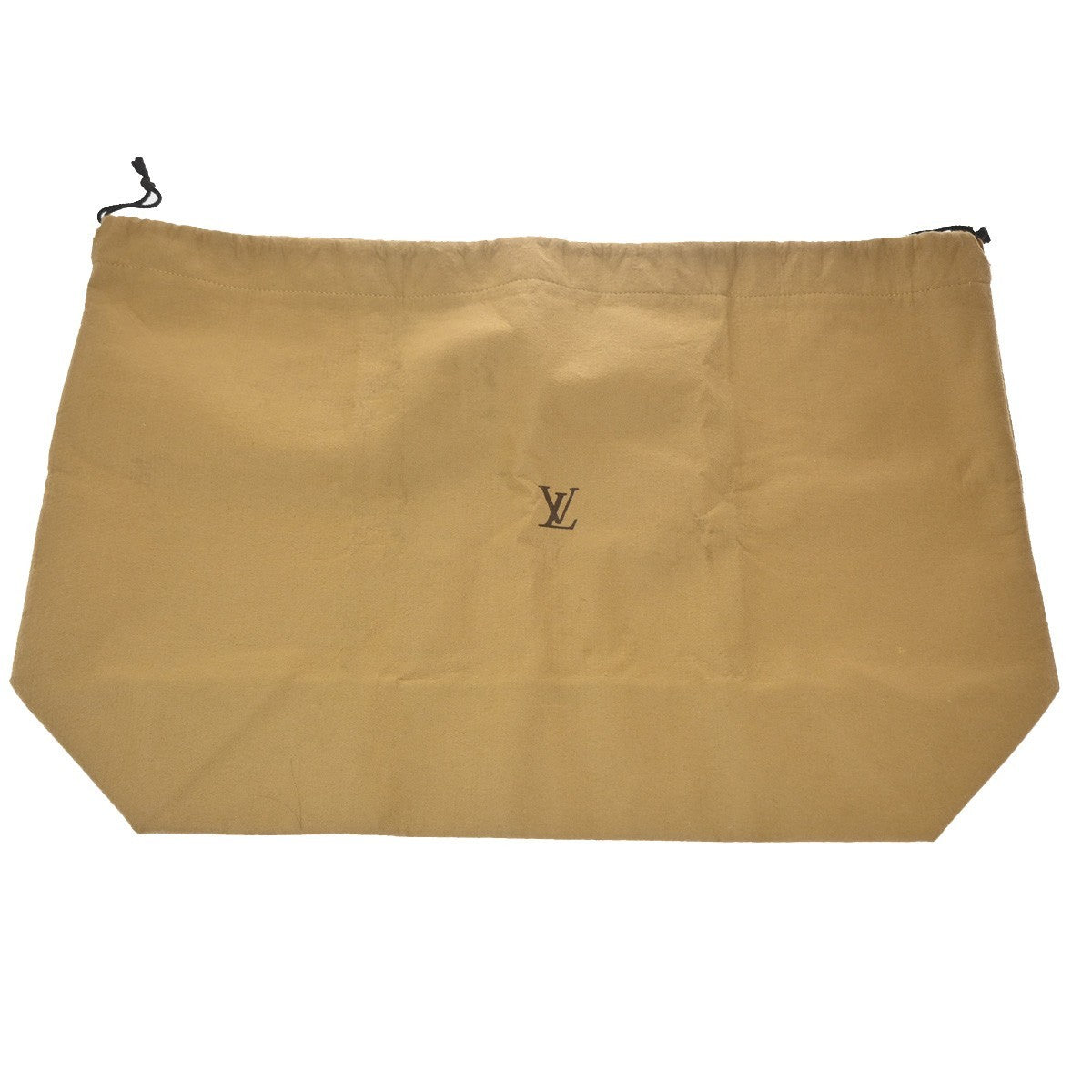 LOUIS VUITTON Logo 10 Set Drawstring Dust Bag Canvas Cotton Beige Brown 09YH866