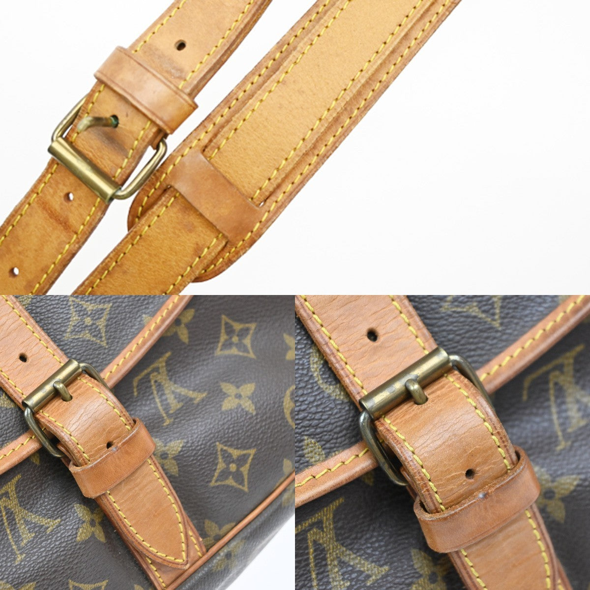 LOUIS VUITTON Saumur 35 Shoulder Bag Monogram Leather BN France M42254 87EG369