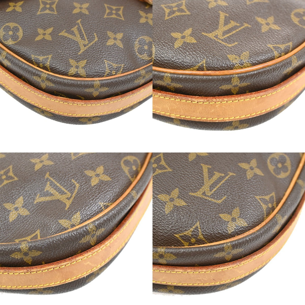 LOUIS VUITTON Jeune Fille GM Shoulder Bag Monogram Leather Brown M51225 61YJ067
