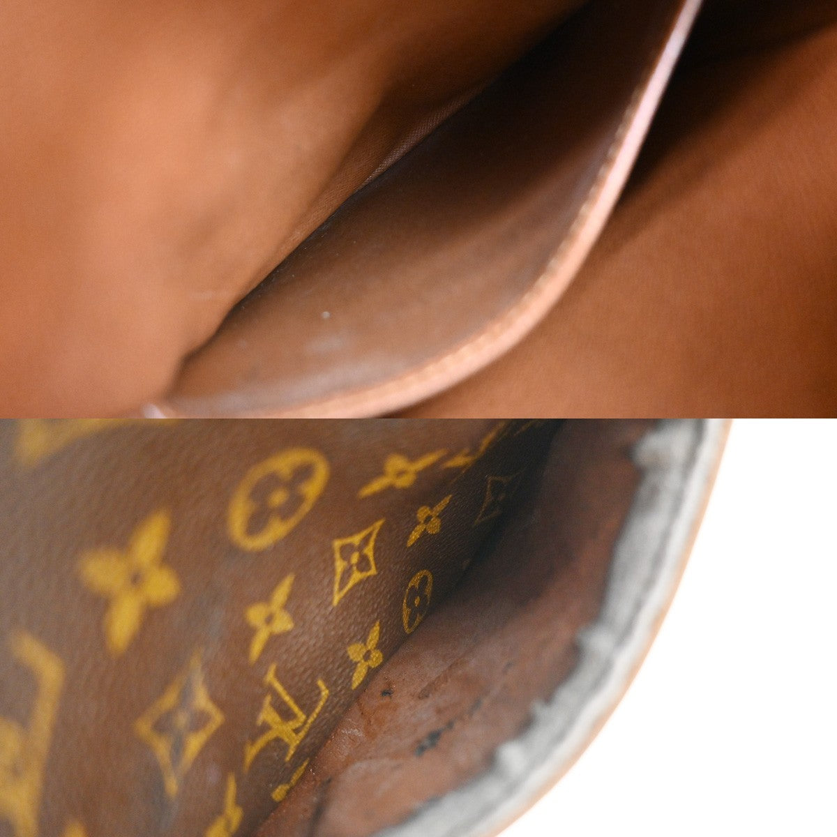 LOUIS VUITTON Danube Shoulder Bag Monogram Leather Brown France M45266 88YJ229