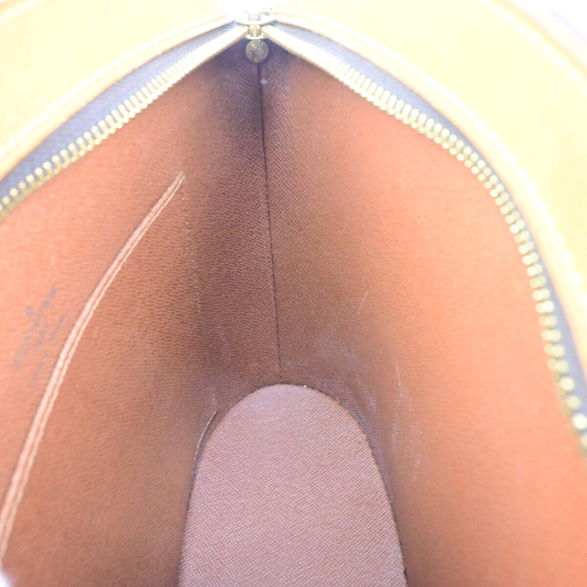 LOUIS VUITTON Logo Drouot Shoulder Bag Monogram Leather Brown M51290 73YG629