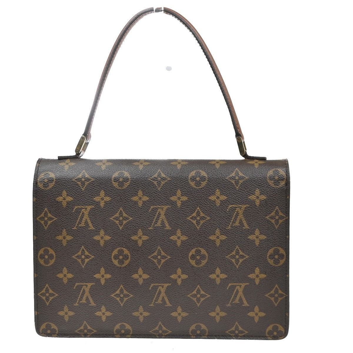 LOUIS VUITTON Concorde Hand Bag Monogram Leather Brown France M51190 82MA626